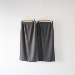 WIRROW_WOMEN'S  Melange wool tight skirt (2 COLORS)