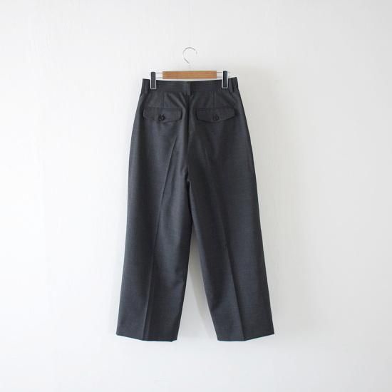WIRROW Wool tropical wide slacks (2 COLORS) - DIMPLE