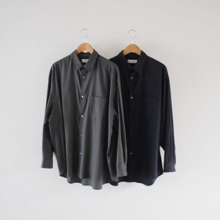 Graphpaper_MEN'S  Cotton Cashmere L/S Oversized Regular Collar Shirt (2 COLORS)