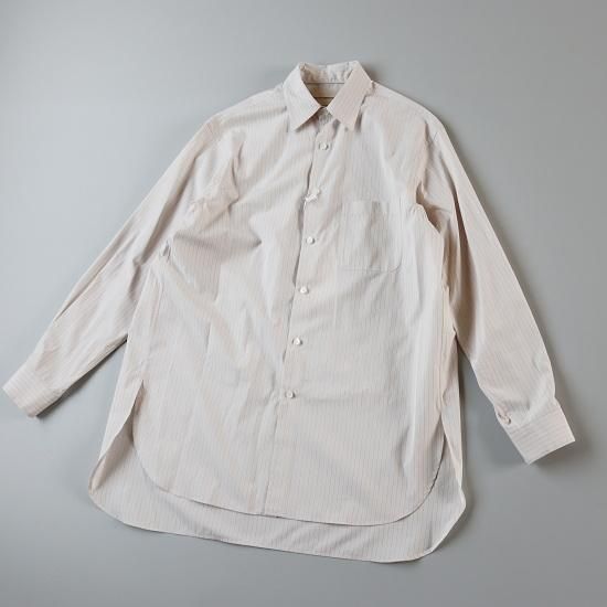 トップス STRIPE REGULAR COLLAR SHIRT Tronica » Graphpaper _ High Count Broad Stripe Regular