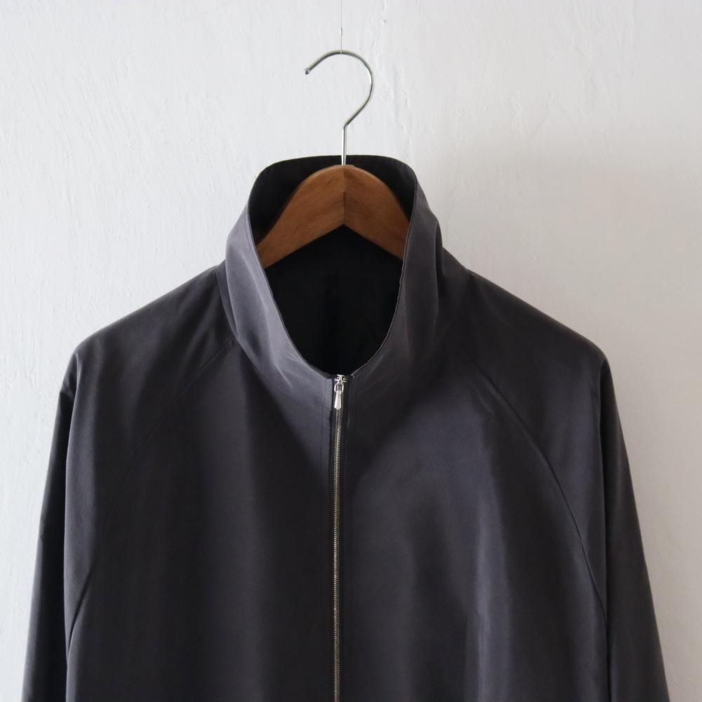ssstein_MEN'S SILK NYLON ZIP UP BLOUSON - DIMPLE