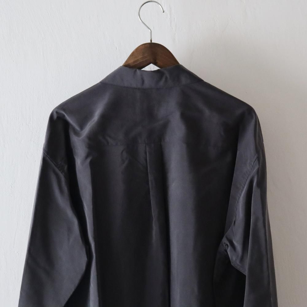 ssstein_MEN'S SILK NYLON SKIPPER SHIRT - DIMPLE ssstein_MEN'S SILK NYLON SKIPPER SHIRT - DIMPLE