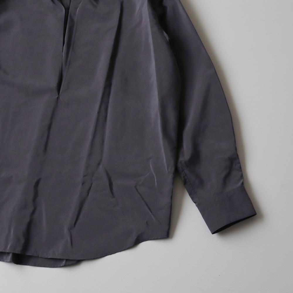 ssstein_MEN'S SILK NYLON SKIPPER SHIRT - DIMPLE ssstein_MEN'S SILK NYLON SKIPPER SHIRT - DIMPLE