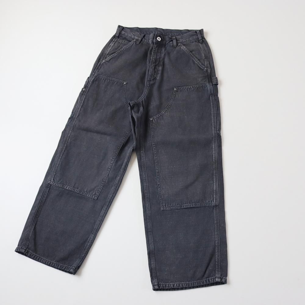 A.PRESSE Silk Hemp Double Knee Pants - DIMPLE A.PRESSE Silk Hemp Double Knee Pants - DIMPLE