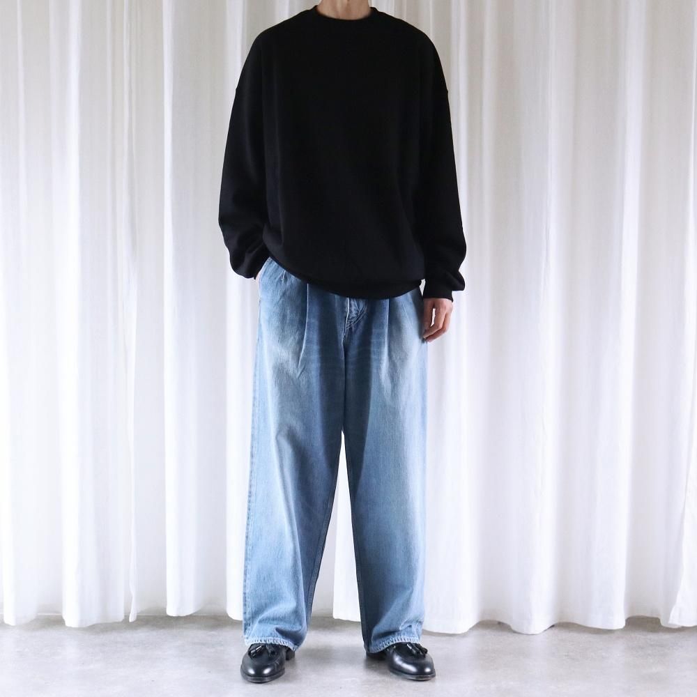 Dime BLOCKED RELAXED DENIM PANTS / BLUE WASHED (ダイム
