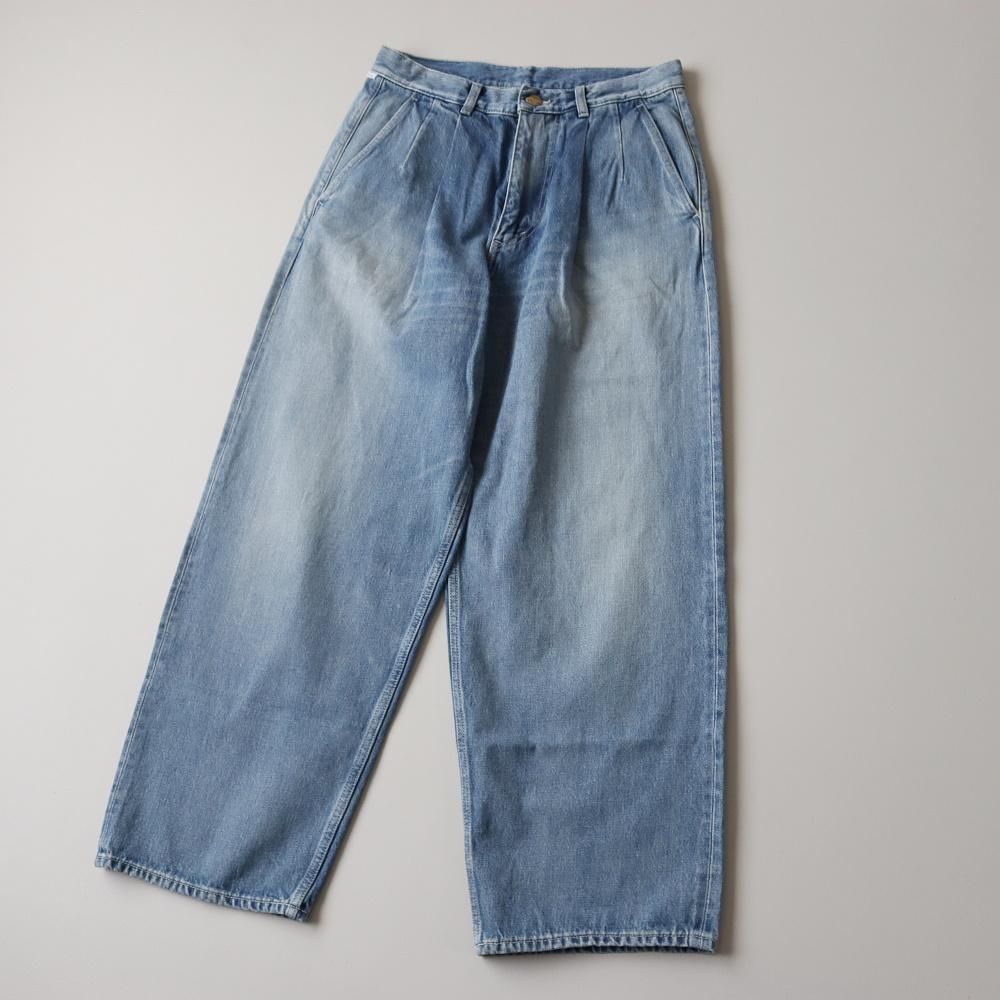 Graphpaper Selvage Denim Two Tuck Pants - DIMPLE Graphpaper Selvage Denim Two Tuck Pants - DIMPLE