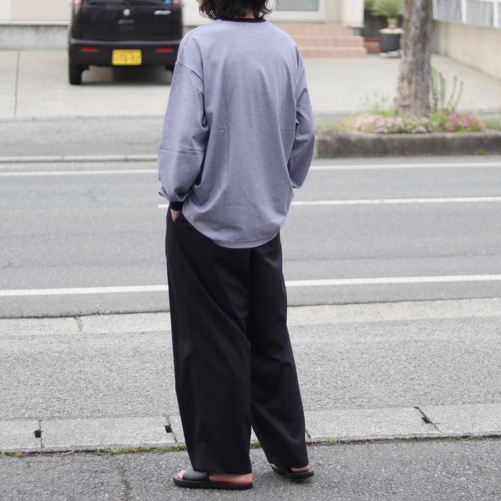 美品　Graphpaper　Ringer L/S Tee　サイズ2 Graphpaper Narrow Border L/S Tee / Fine Cotton Ringer L/S