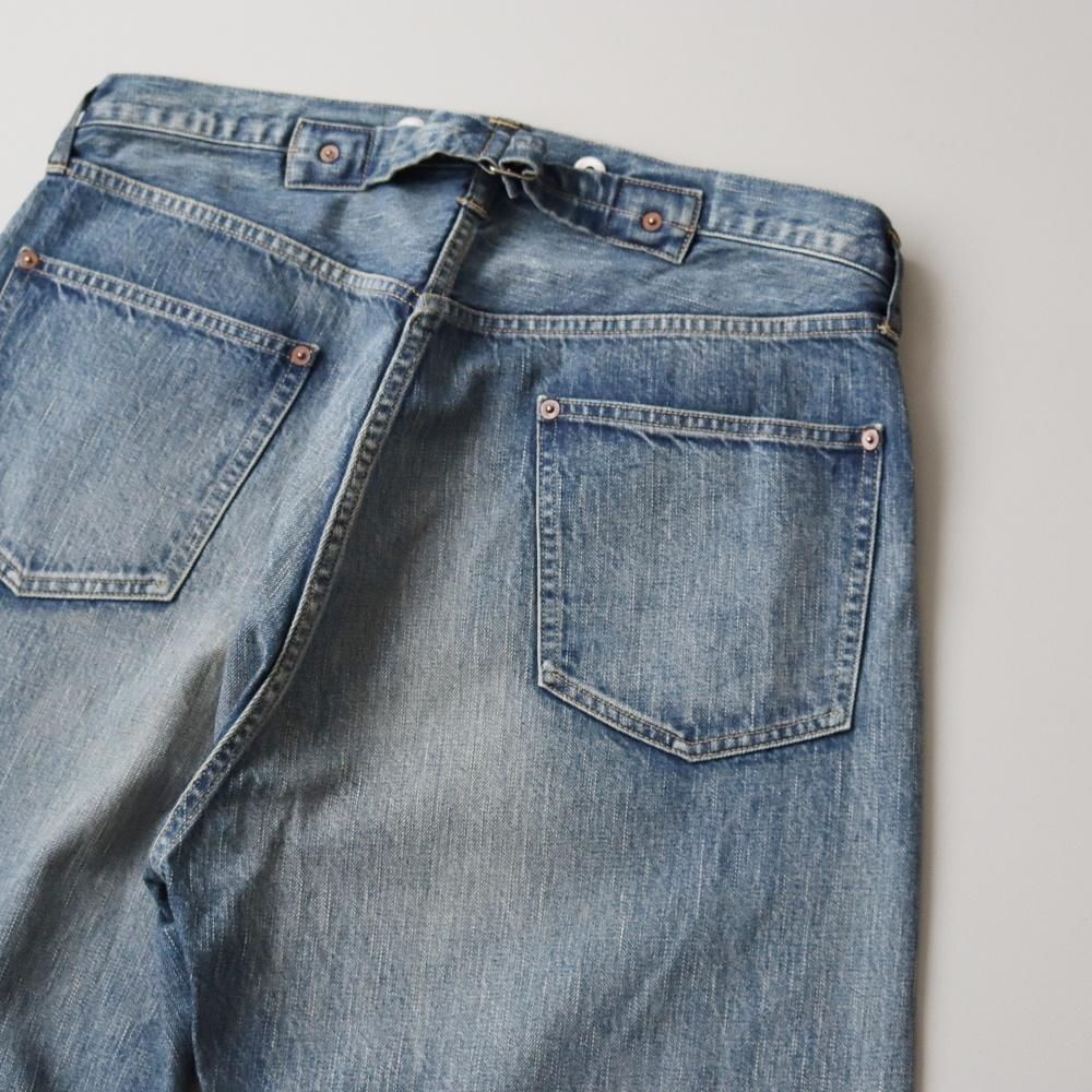 A.PRESSE No.22 Washed Wide Denim Pants - DIMPLE A.PRESSE No.22 Washed Wide Denim Pants - DIMPLE