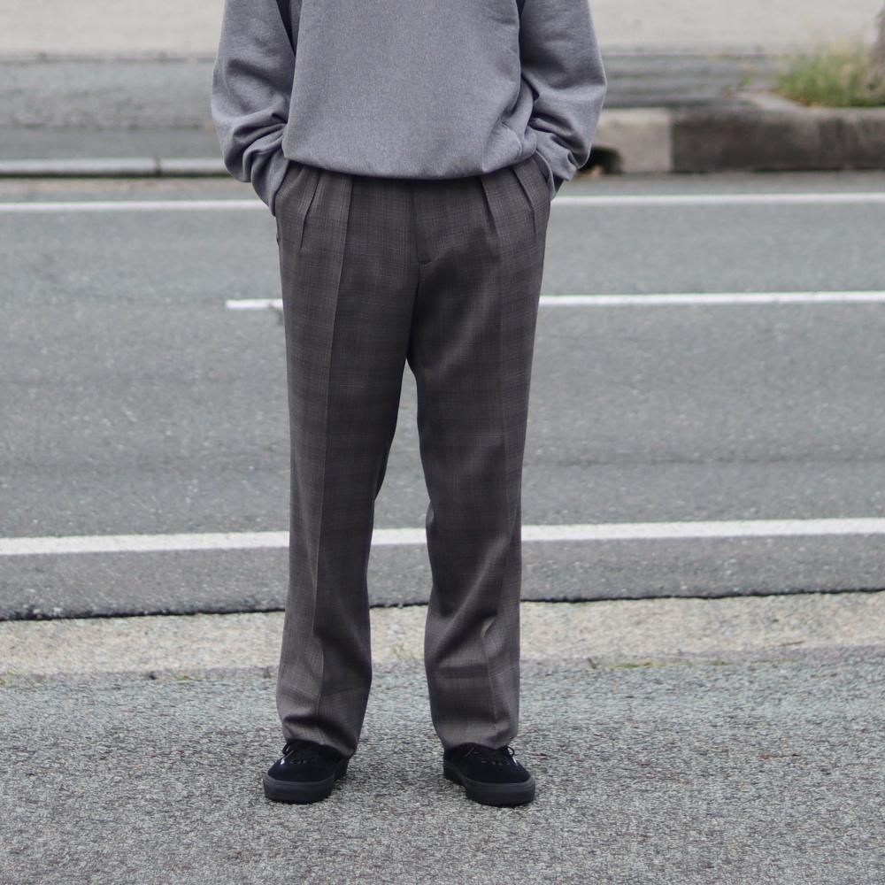 MAATEE&SONS 永遠スラックス WOOL MAT CHECK - DIMPLE MAATEE&SONS 永遠スラックス WOOL MAT CHECK - DIMPLE