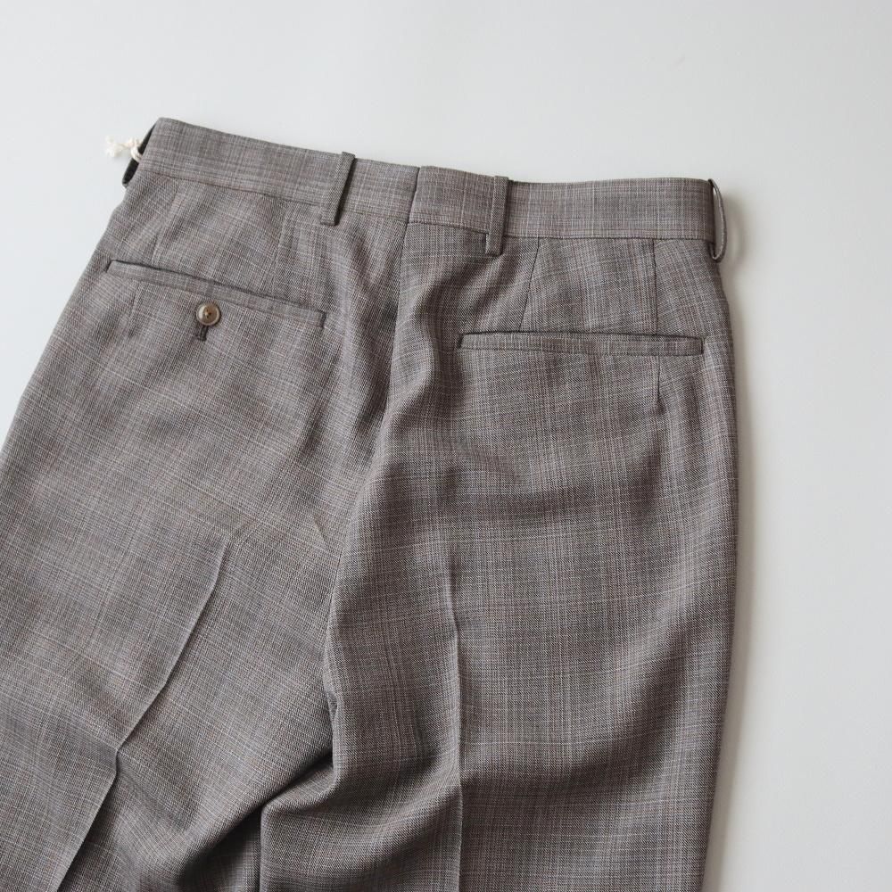 MAATEE&SONS 永遠スラックス WOOL MAT CHECK - DIMPLE MAATEE&SONS 永遠スラックス WOOL MAT CHECK - DIMPLE