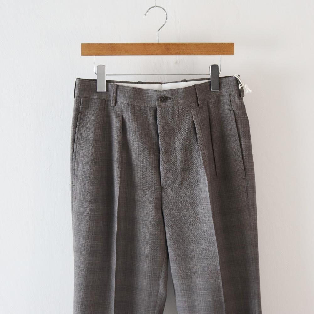 MAATEE&SONS 永遠スラックス WOOL MAT CHECK - DIMPLE MAATEE&SONS 永遠スラックス WOOL MAT CHECK - DIMPLE
