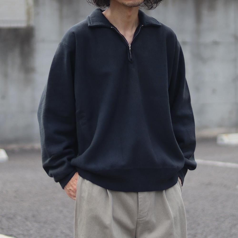 A.PRESSE Vintage Half Zip Sweat shirt (2 COLORS) - DIMPLE A.PRESSE Vintage Half Zip Sweat shirt (2 COLORS) - DIMPLE