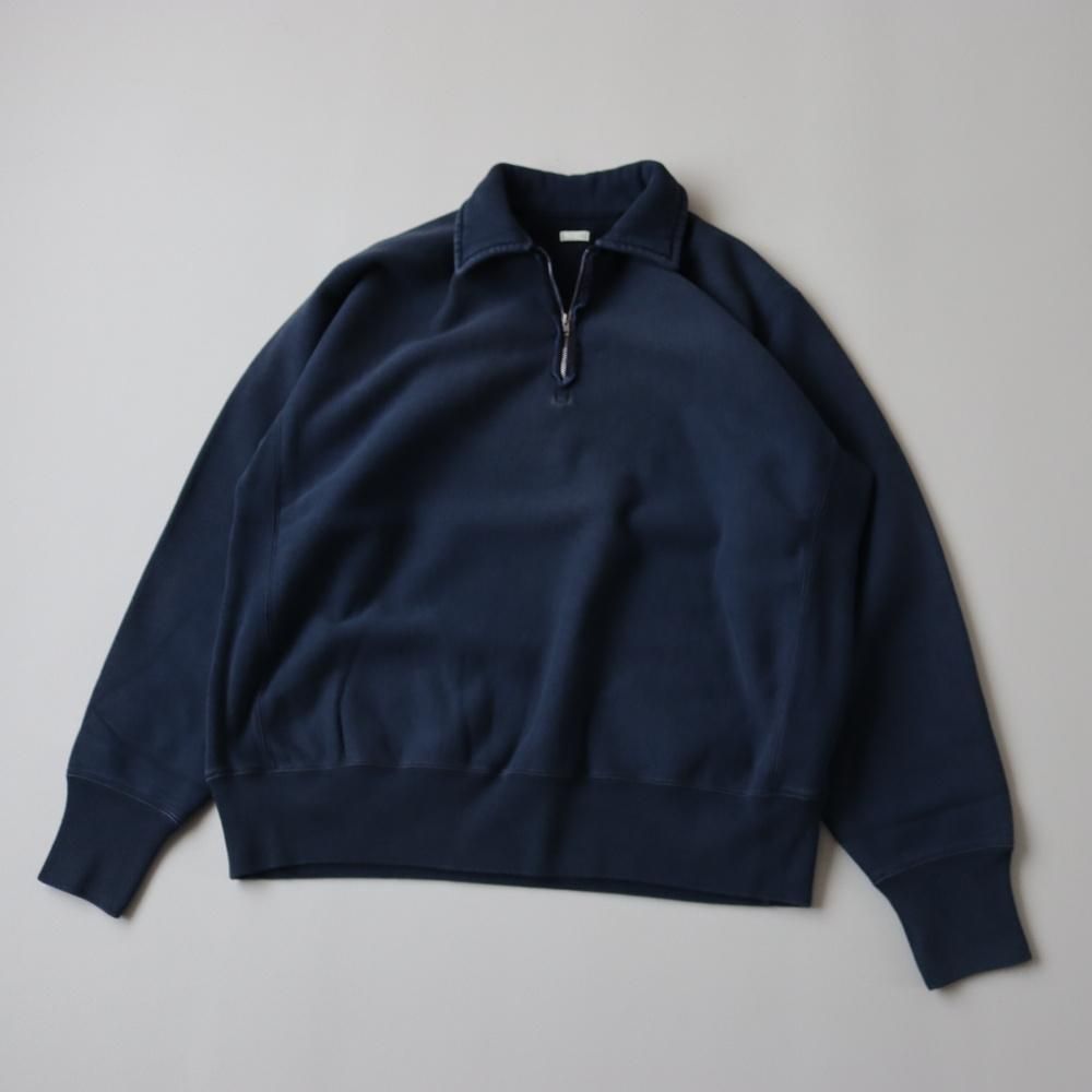 A.PRESSE Vintage Half Zip Sweat shirt (2 COLORS) - DIMPLE A.PRESSE Vintage Half Zip Sweat shirt (2 COLORS) - DIMPLE