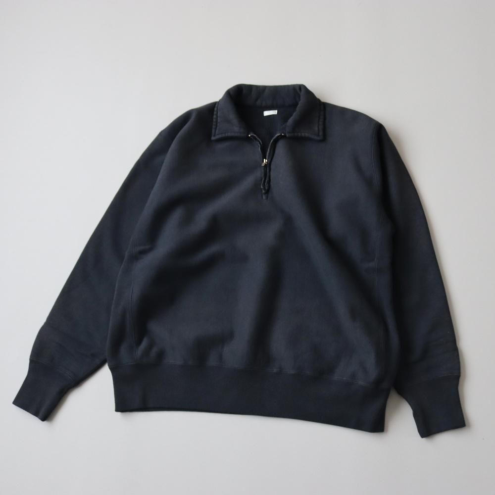 A.PRESSE Vintage Half Zip Sweat shirt (2 COLORS) - DIMPLE A.PRESSE Vintage Half Zip Sweat shirt (2 COLORS) - DIMPLE