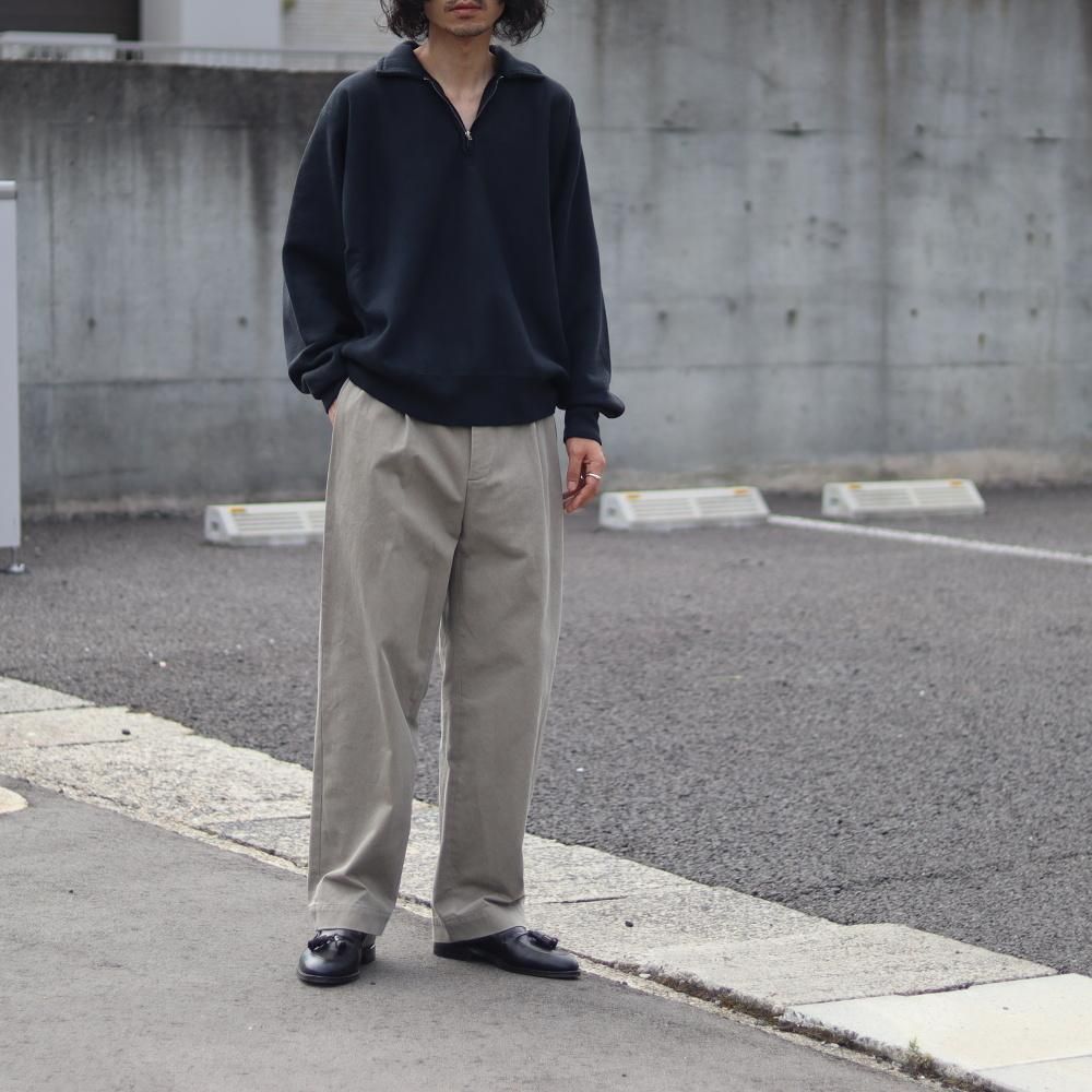 A.PRESSE Vintage Half Zip Sweat shirt (2 COLORS) - DIMPLE A.PRESSE Vintage Half Zip Sweat shirt (2 COLORS) - DIMPLE