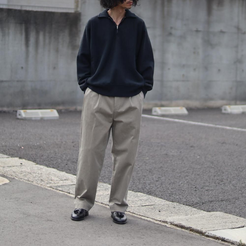 A.PRESSE Vintage Half Zip Sweat shirt (2 COLORS) - DIMPLE A.PRESSE Vintage Half Zip Sweat shirt (2 COLORS) - DIMPLE