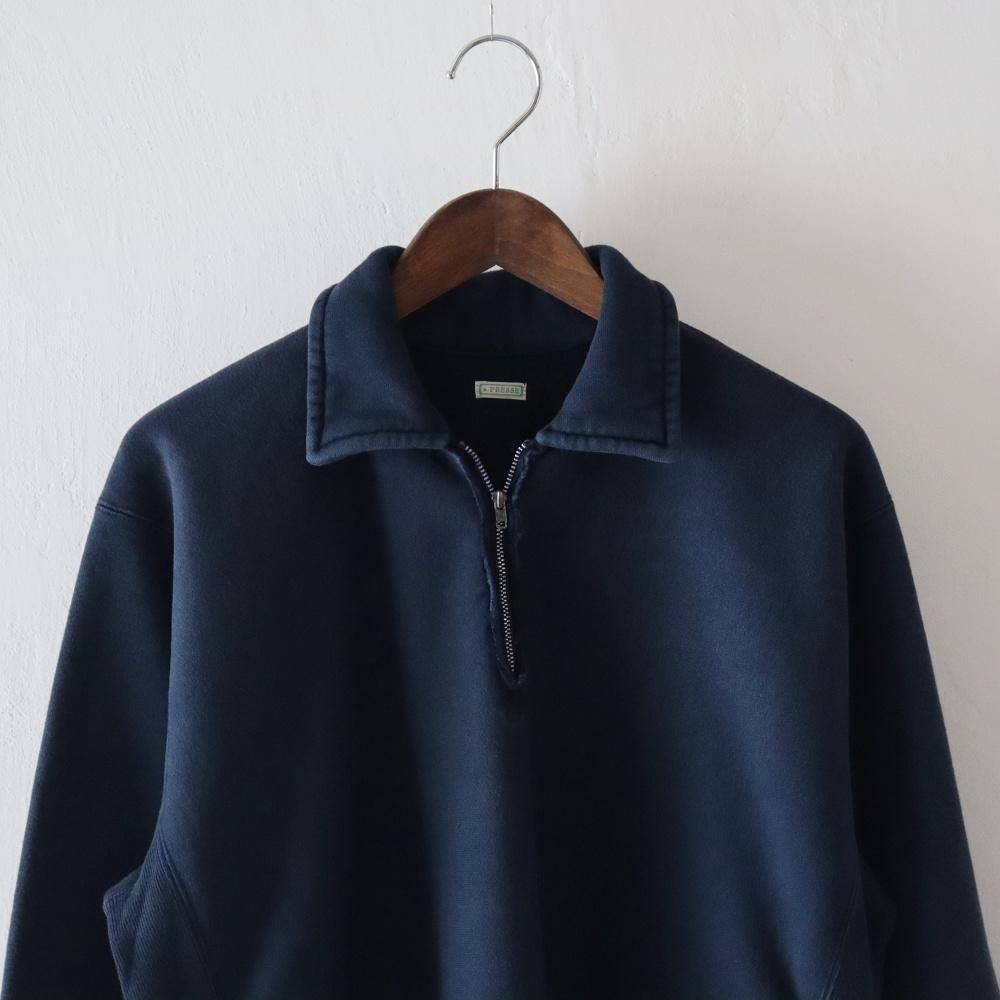 A.PRESSE Vintage Half Zip Sweat shirt (2 COLORS) - DIMPLE A.PRESSE Vintage Half Zip Sweat shirt (2 COLORS) - DIMPLE
