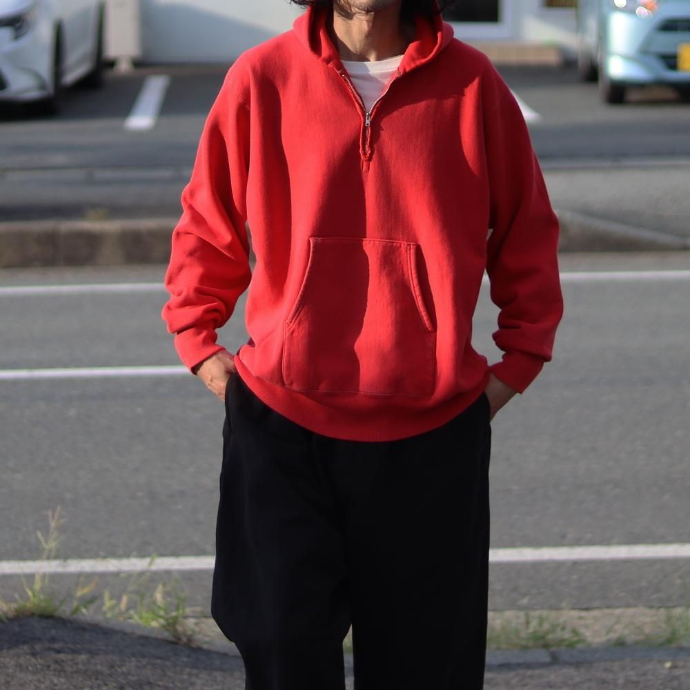 A.PRESSE Vintage Half Zip Sweat Hoodie (2 COLORS) - DIMPLE A.PRESSE Vintage Half Zip Sweat Hoodie (2 COLORS) - DIMPLE
