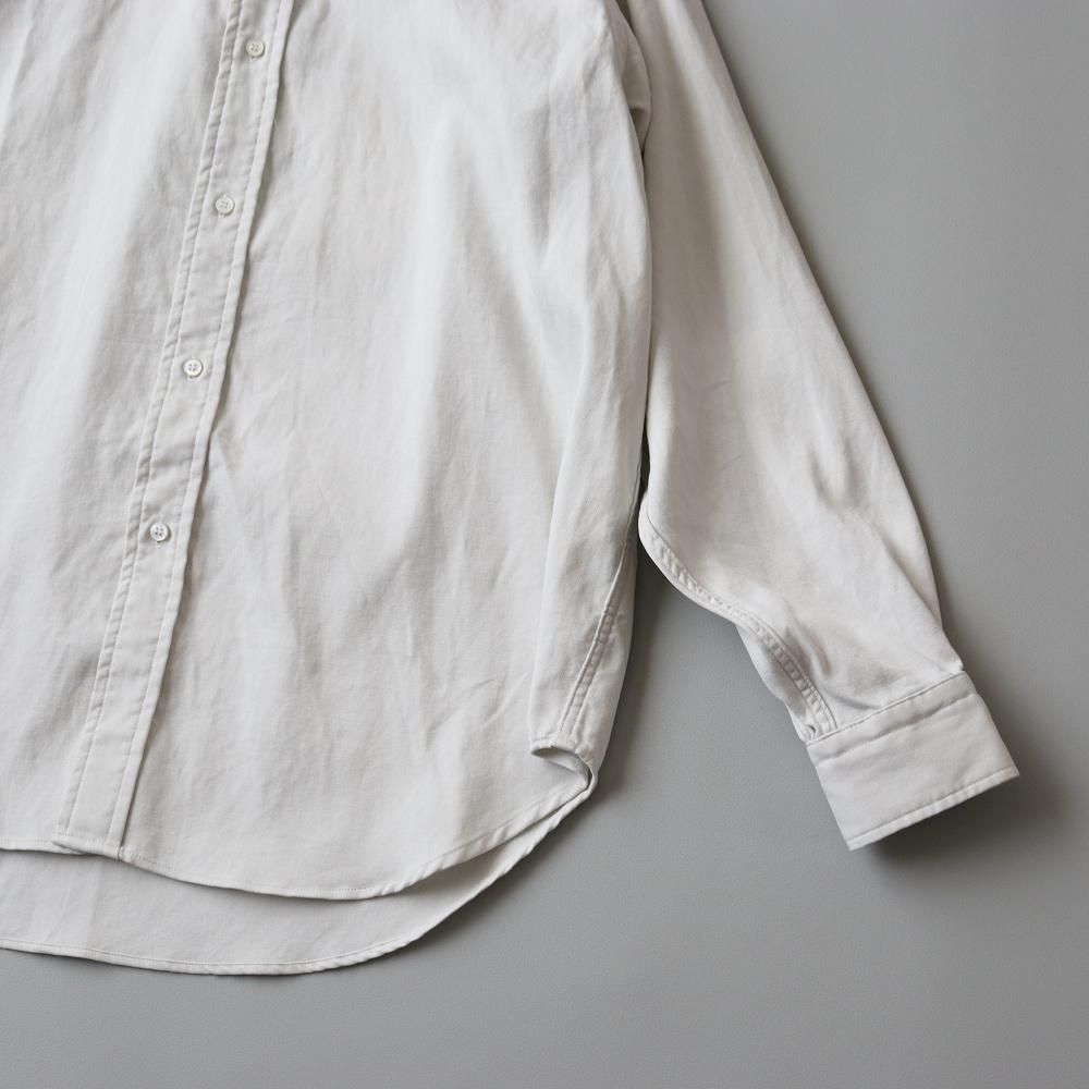 A.PRESSE_MEN'S Double Weave Twill Regular Collar Shirt (2 A.PRESSE_MEN'S Double Weave Twill Regular Collar Shirt (2