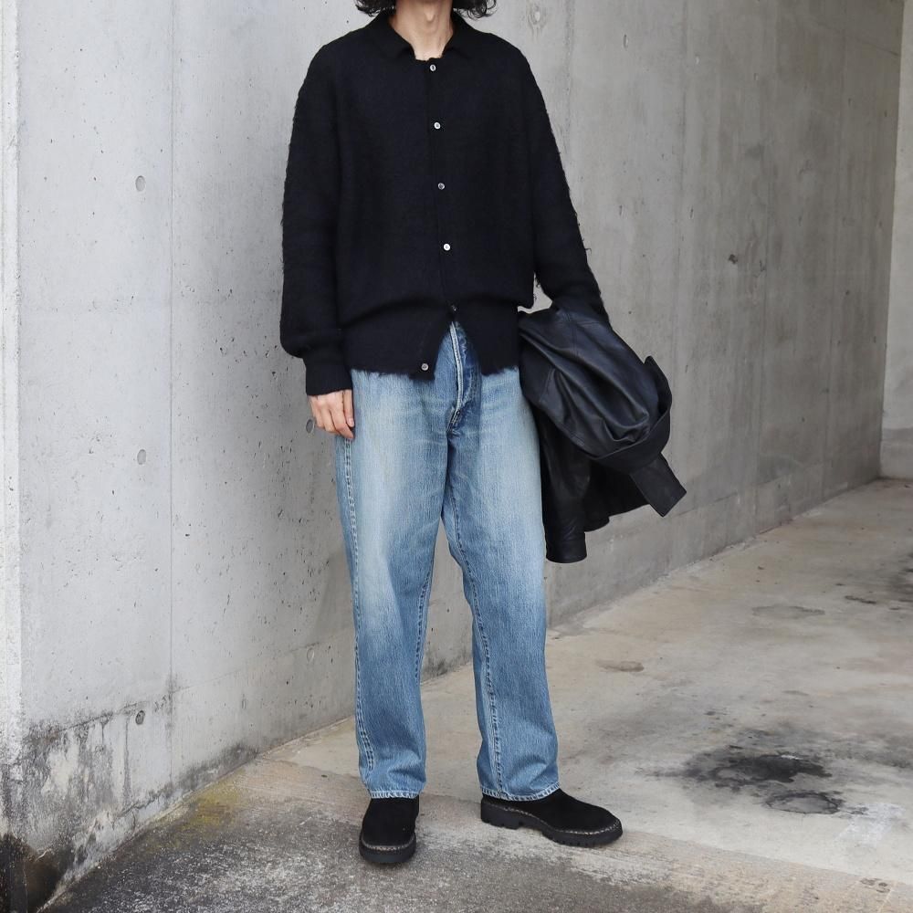 YOKE_MEN'S BRUSHED MOHAIR KNIT SHIRT (2 COLORS) - DIMPLE YOKE_MEN'S BRUSHED MOHAIR KNIT SHIRT (2 COLORS) - DIMPLE
