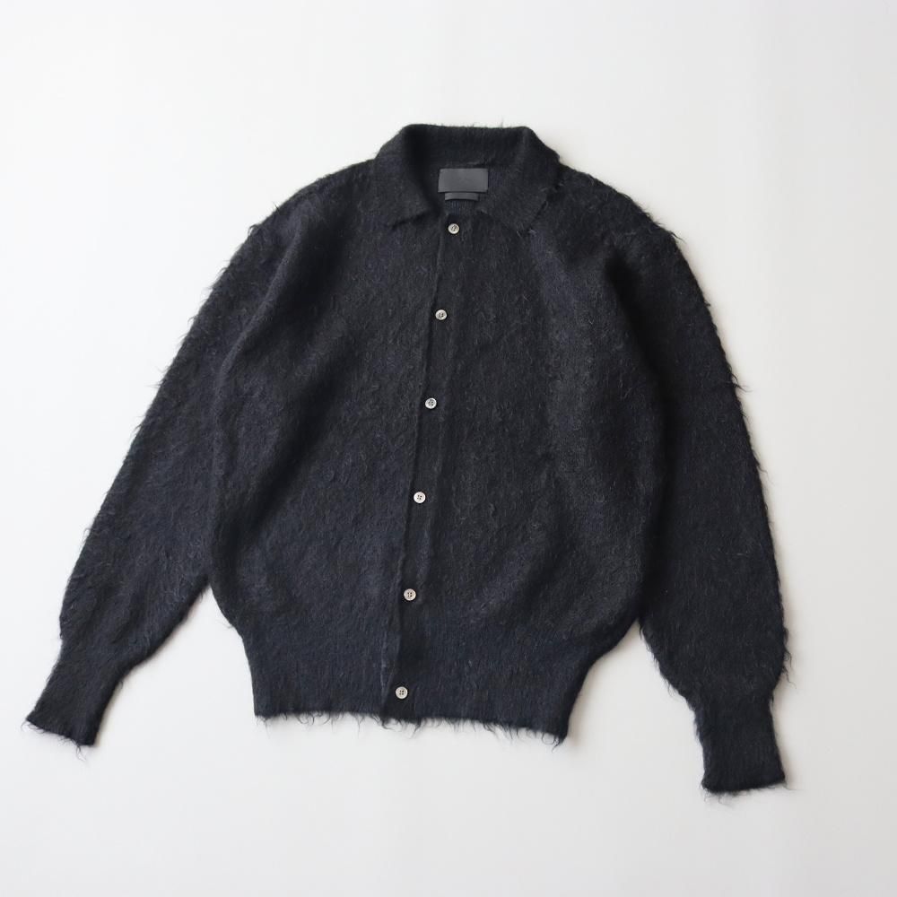 YOKE_MEN'S BRUSHED MOHAIR KNIT SHIRT (2 COLORS) - DIMPLE YOKE_MEN'S BRUSHED MOHAIR KNIT SHIRT (2 COLORS) - DIMPLE
