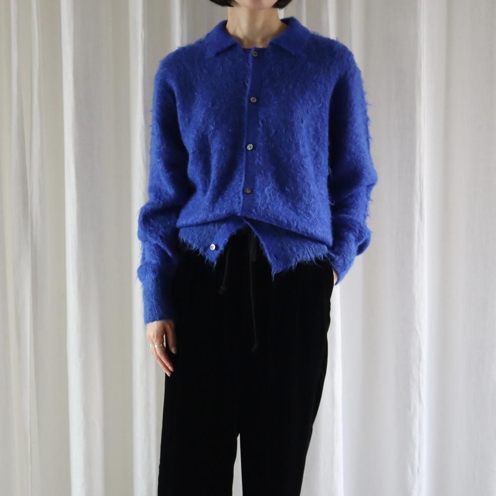 YOKE_WOMEN'S BRUSHED MOHAIR KNIT SHIRT (2 COLORS) - DIMPLE