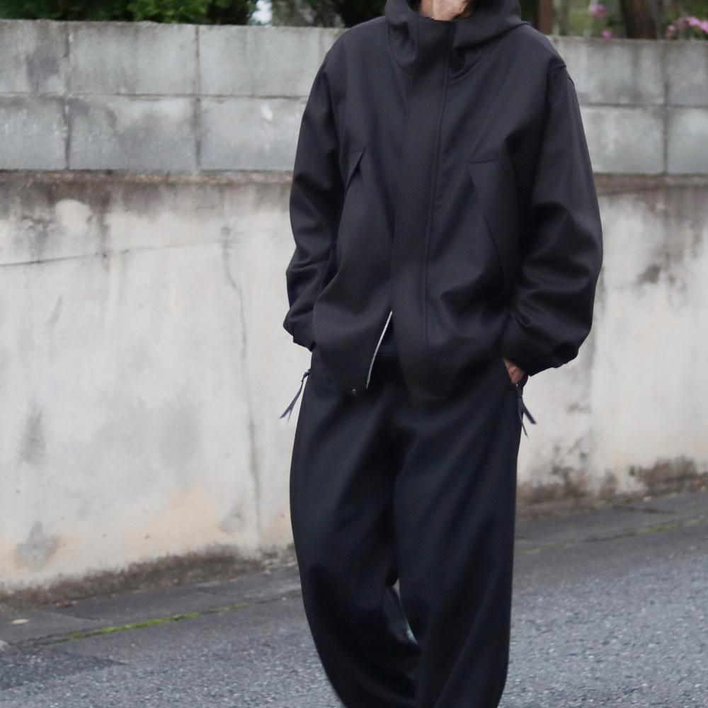 ssstein_MEN'S MELTON HOODED BLOUSON (2 COLORS) - DIMPLE ssstein_MEN'S MELTON HOODED BLOUSON (2 COLORS) - DIMPLE