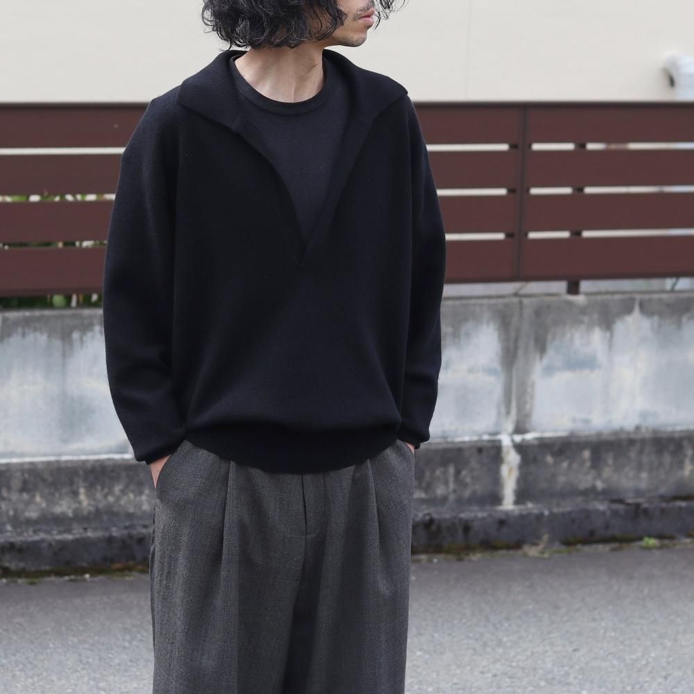 ssstein_MEN'S EXTRA FINE WOOL KNIT SKIPPER LS (2 COLORS ssstein_MEN'S EXTRA FINE WOOL KNIT SKIPPER LS (2 COLORS