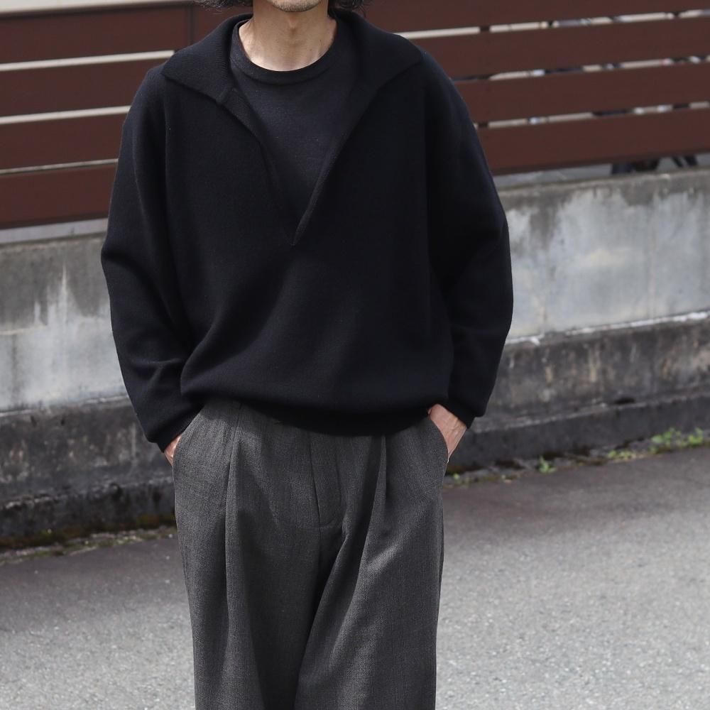 ssstein_MEN'S EXTRA FINE WOOL KNIT SKIPPER LS (2 COLORS ssstein_MEN'S EXTRA FINE WOOL KNIT SKIPPER LS (2 COLORS
