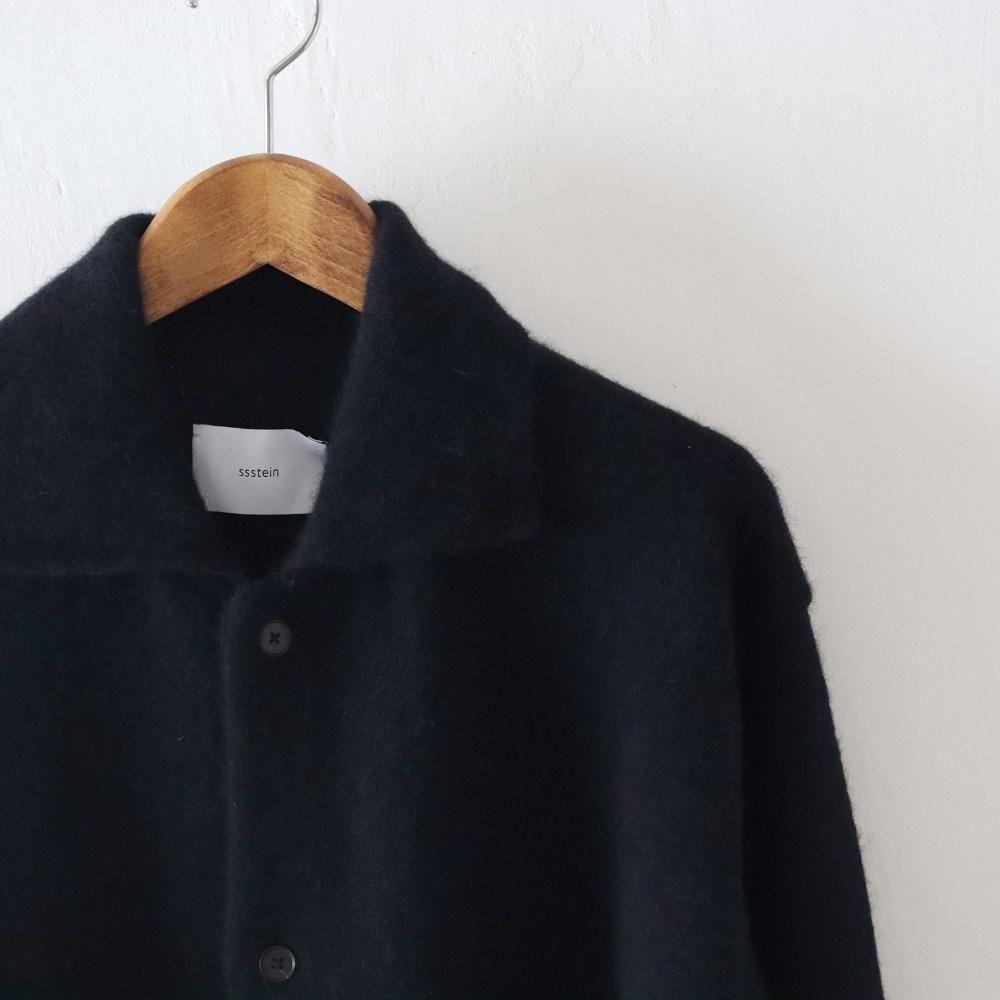 ssstein_MEN'S FINE ALPACA KNIT COLLARED CARDIGAN - DIMPLE ssstein_MEN'S FINE ALPACA KNIT COLLARED CARDIGAN - DIMPLE