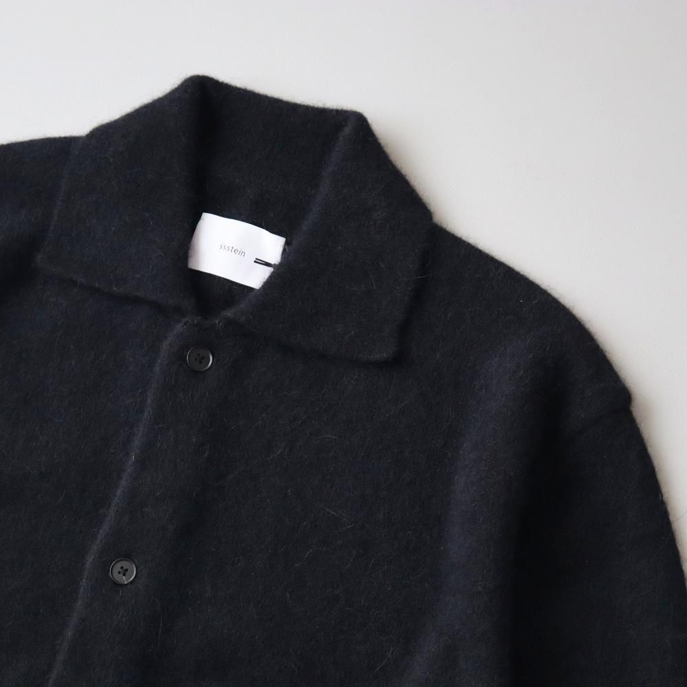 FINE ALPACA KNIT COLLARED CARDIGAN – ssstein