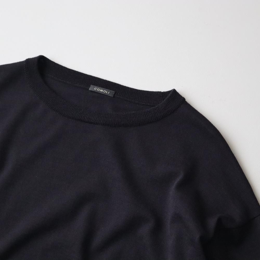 COMOLI ウール クルーネックニット, Navy – Navyblue