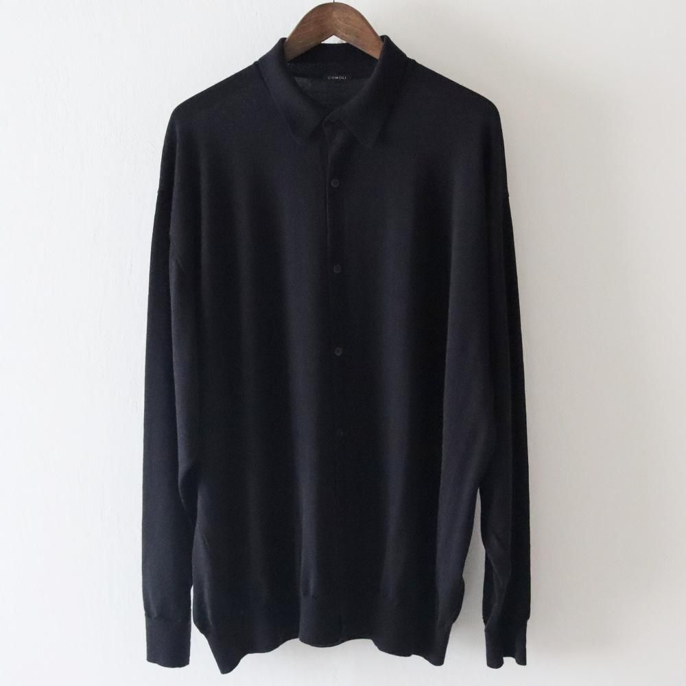 サイズ2！☆comoli ☆カシミア シルク混 襟付き カーディガン