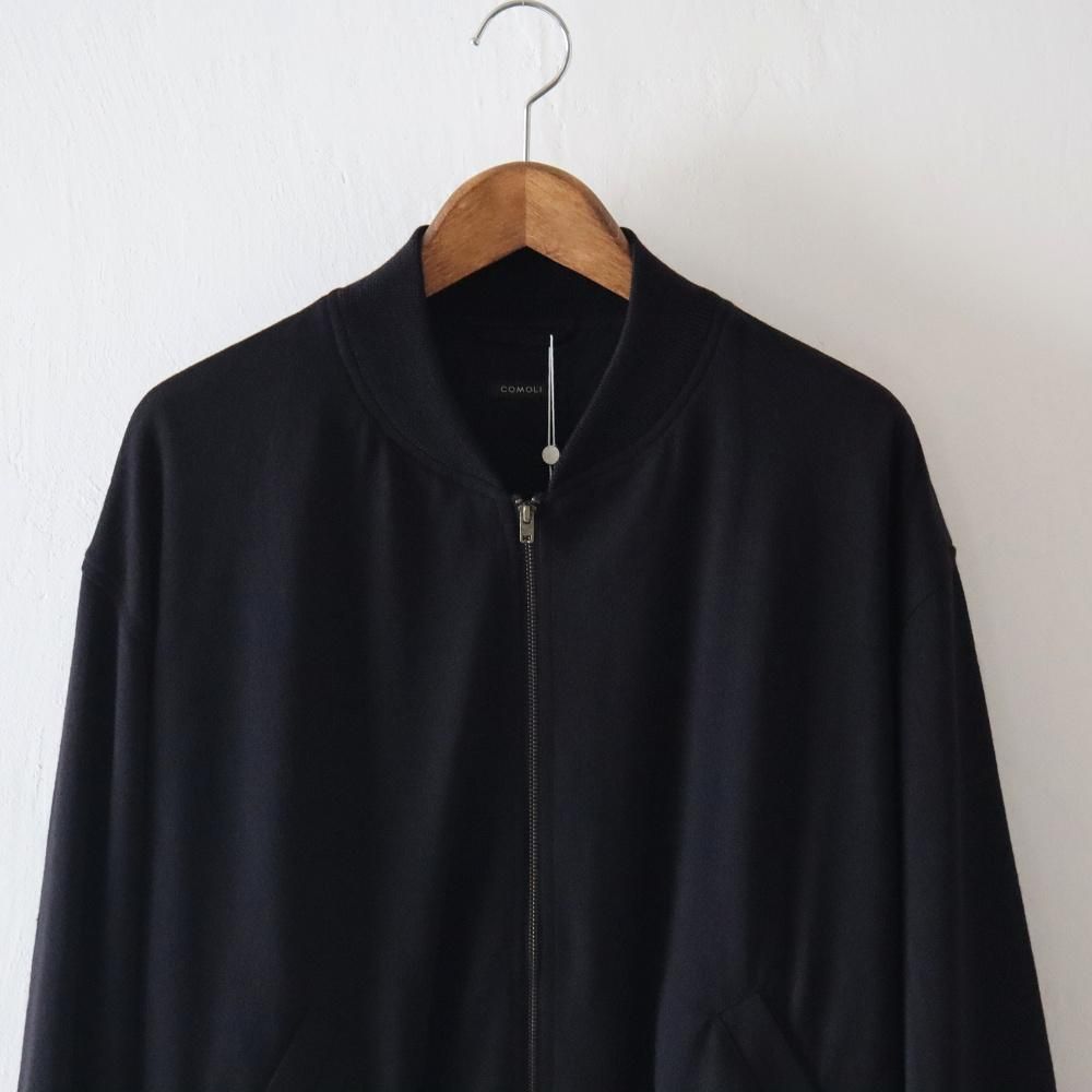 COMOLI_MEN'S ウールニット ジップブルゾン - DIMPLE COMOLI_MEN'S ウールニット ジップブルゾン - DIMPLE
