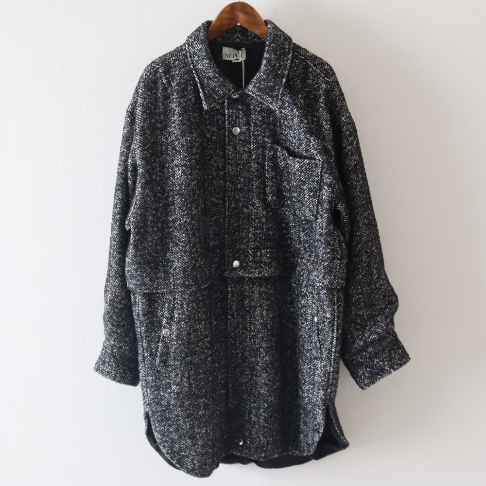 NEPLA_WOMEN'S  TWEED 2WAY SHIRT JACKET