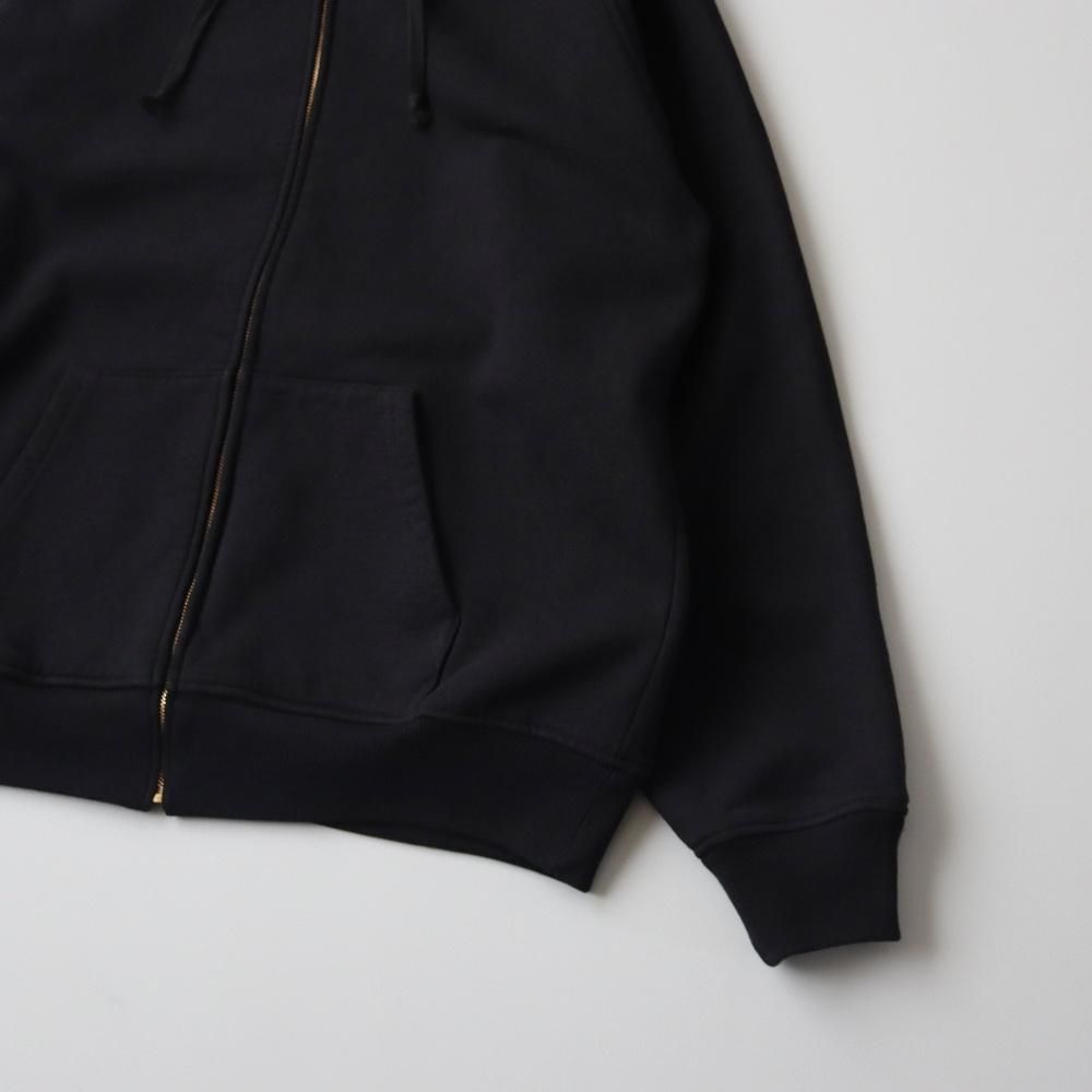 COMOLI_MEN'S コットン裏毛 ジップパーカ - DIMPLE