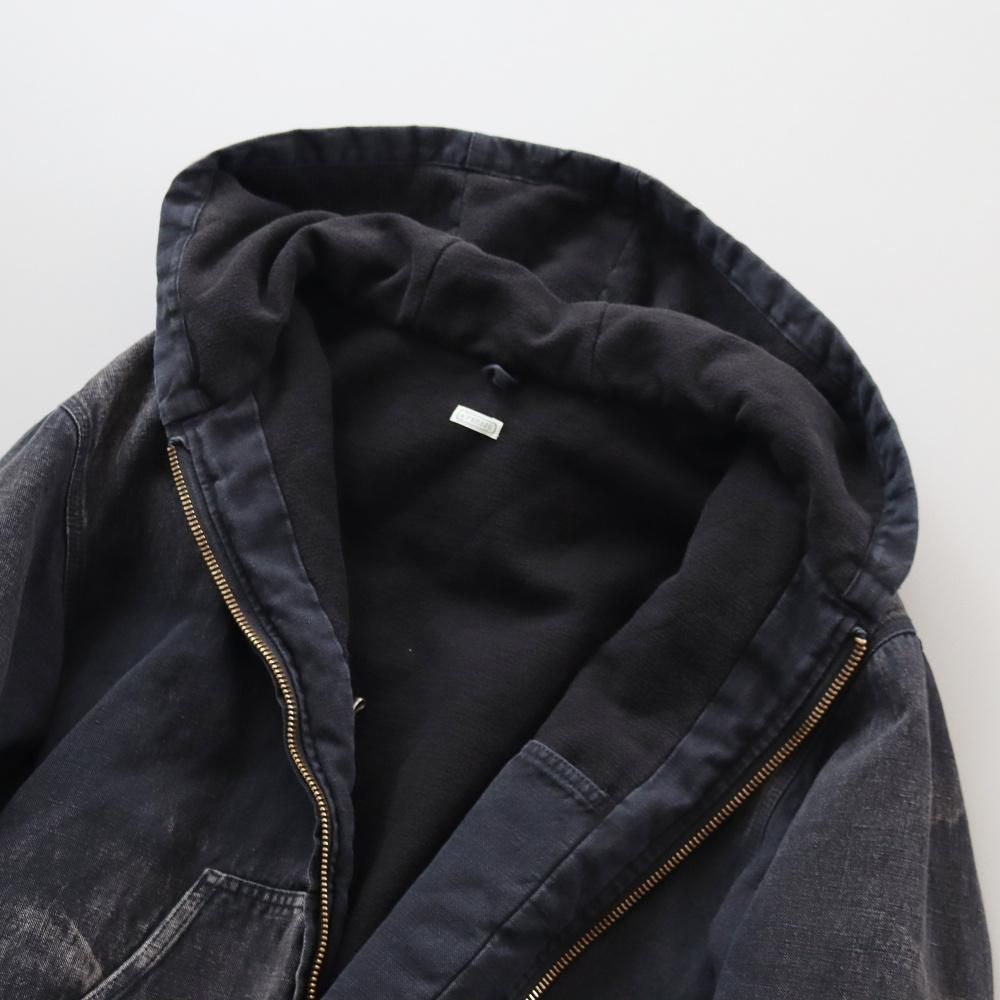 A.PRESSE Silk Linen Hooded Parka - DIMPLE A.PRESSE Silk Linen Hooded Parka - DIMPLE