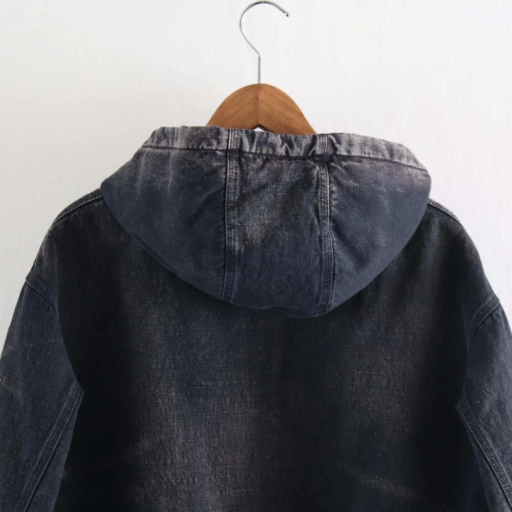 A.PRESSE Silk Linen Hooded Parka - DIMPLE A.PRESSE Silk Linen Hooded Parka - DIMPLE