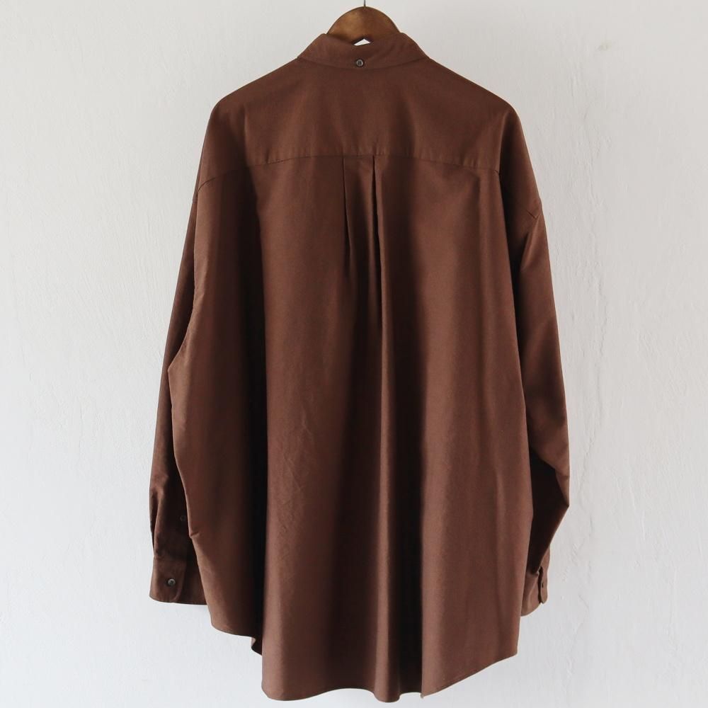 Graphpaper 25ssオックスフォードO/S B.Dシャツ ブラウン Graphpaper Oxford L/S Oversized B.D Shirt – Chum!