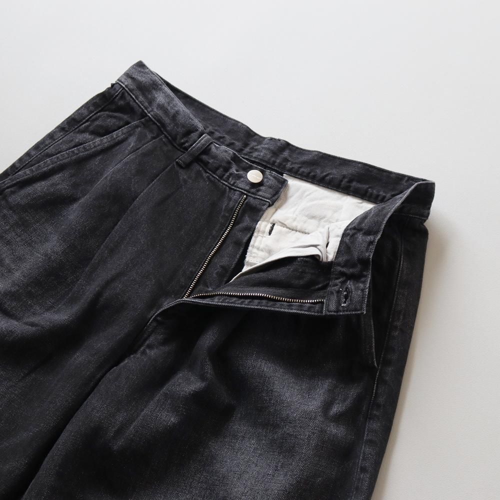 じょーじ Graphpaper Selvage Denim Two Tuck Pants - DIMPLE