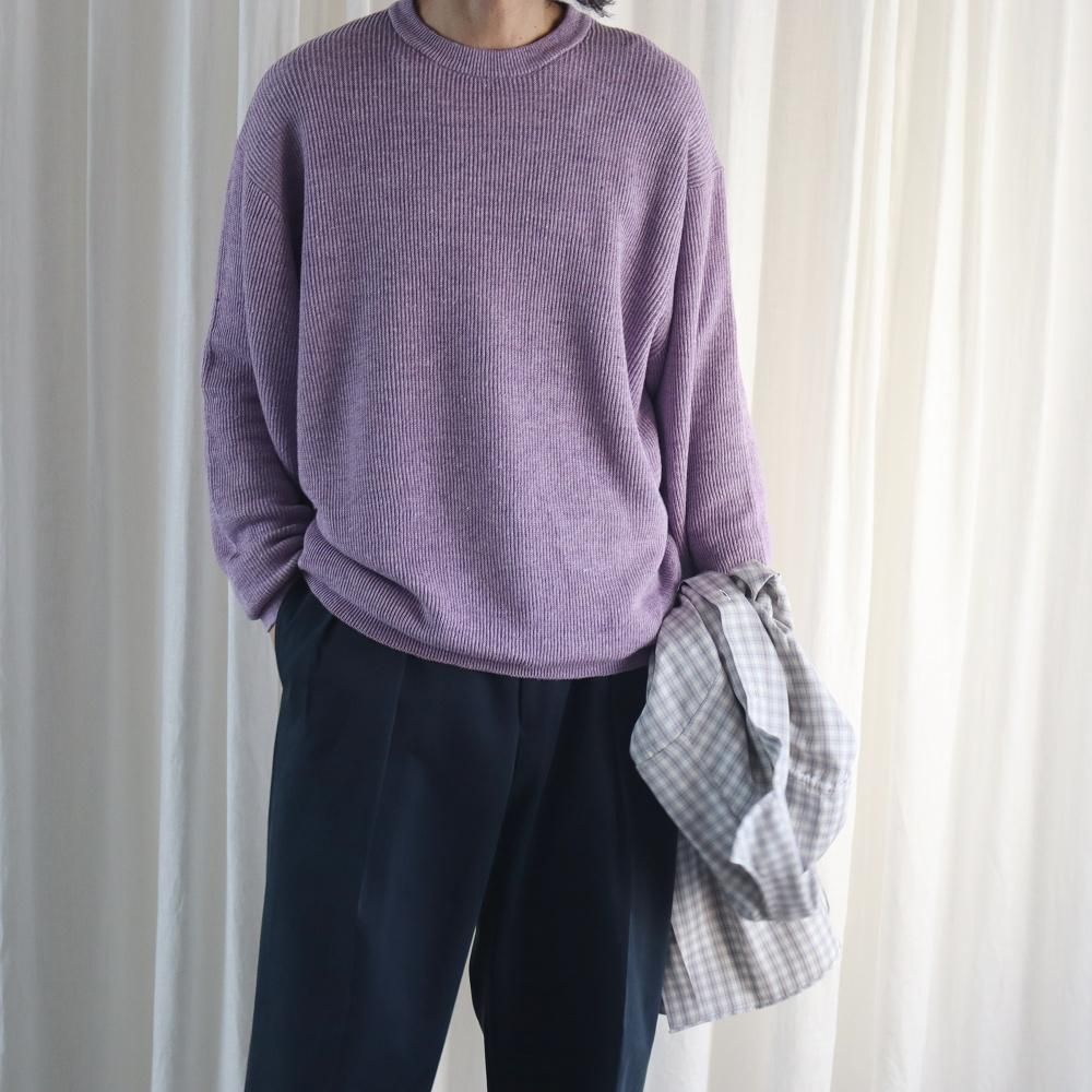【新品】25ss HERILL コットンリネンニット サイズ2 ブラウン 20009303050-4.jpg
