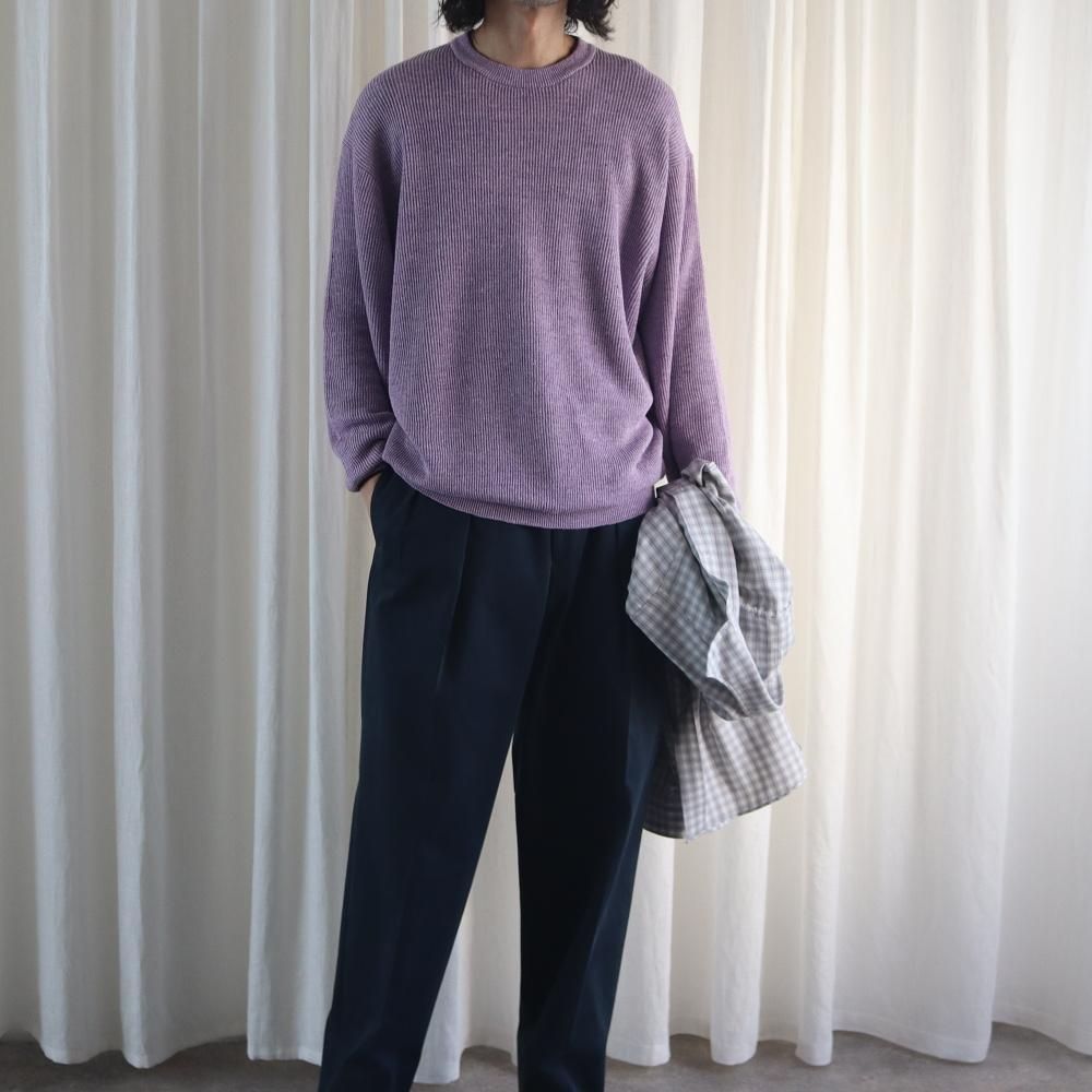 HERILL 25SS Linen/Cotton ribstitchC/N 新品 HERILL Linen/Cotton ribstitchC/N - DIMPLE