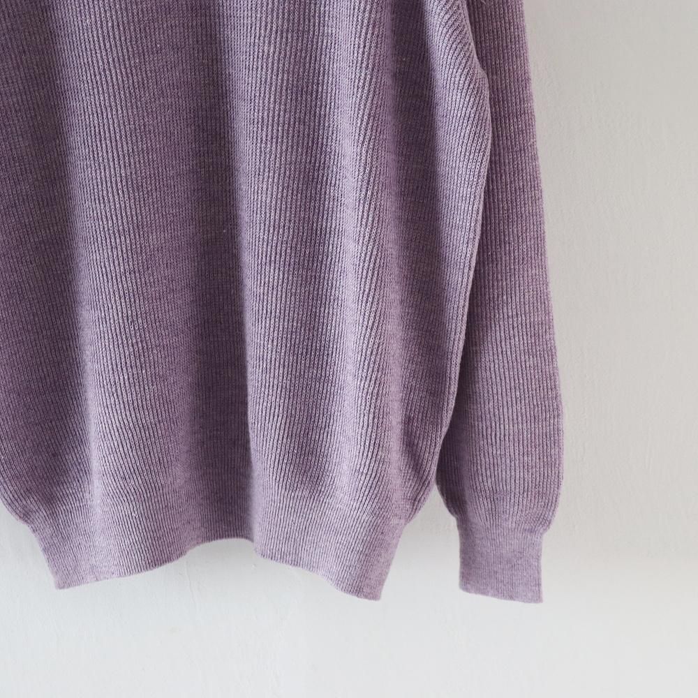 送料込】25ss HERILL コットンリネンニット ラベンダー 送料込】25ss