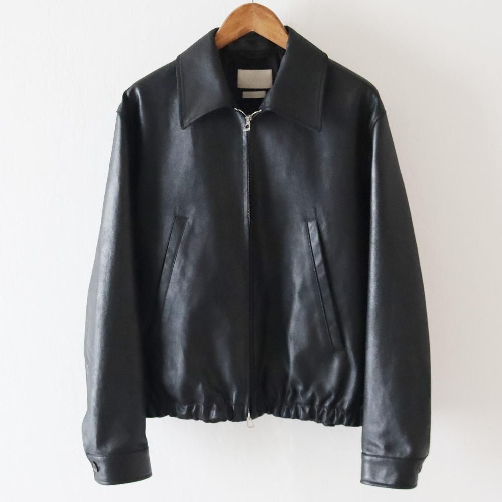 YOKE_MEN'S LEATHER ZIP BLOUSON - DIMPLE YOKE_MEN'S LEATHER ZIP BLOUSON - DIMPLE