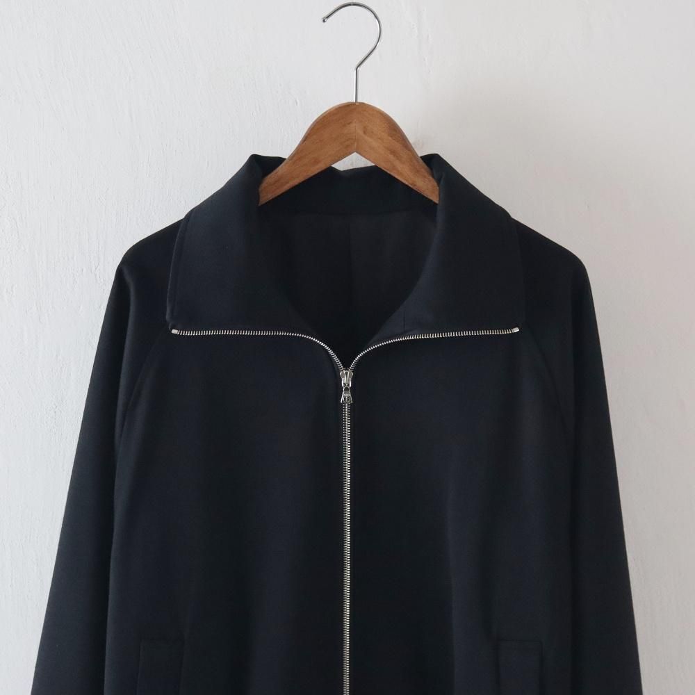 ssstein_MEN'S W/SI SATIN ZIP UP SHORT JACKET - DIMPLE