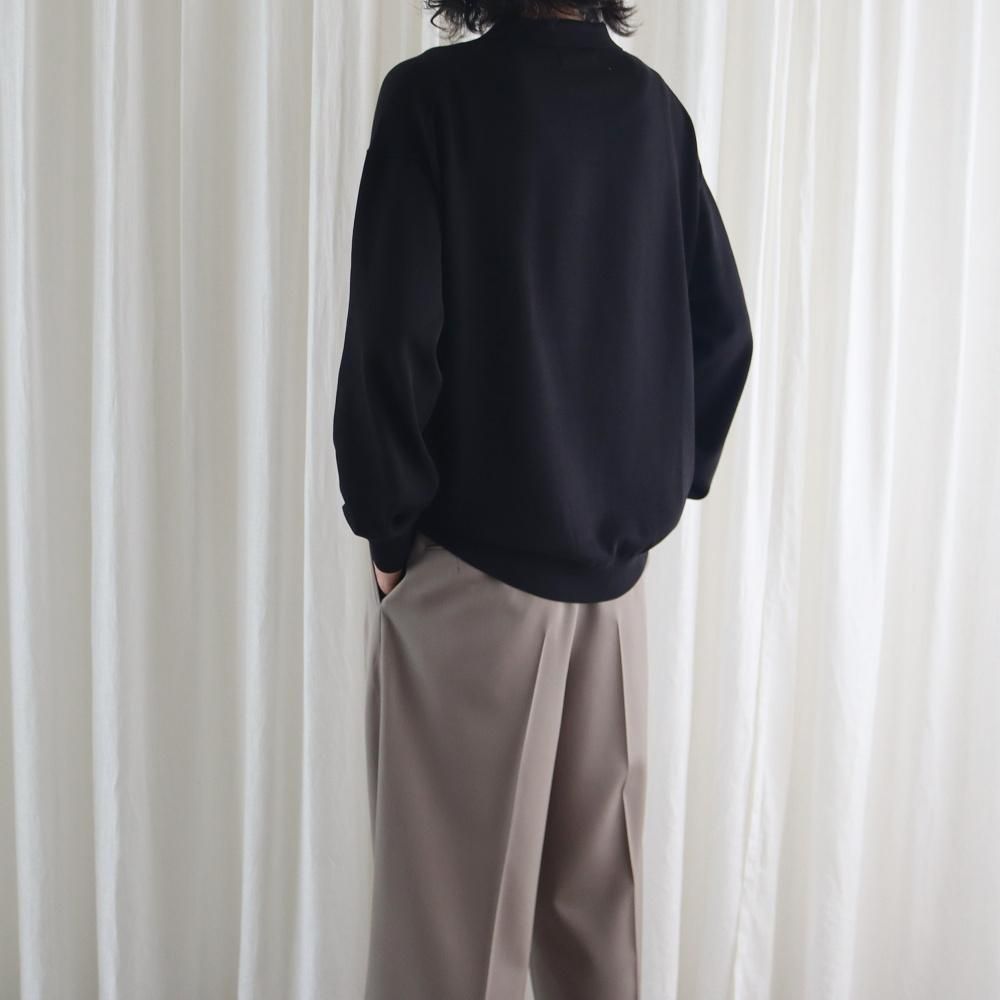 Graphpaper Suvin High Gauge Knit Oversized L/S Polo - DIMPLE