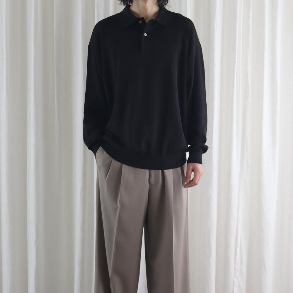 22ss グラフペーパー Suvin Oversized L/S Polo Graphpaper - グラフペーパー / SUVIN OVERSIZED L/S POLO