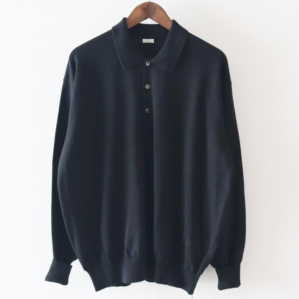 A.PRESSE / L/S Knit T-Shirt サイズ2 ネイビー A.PRESSE 