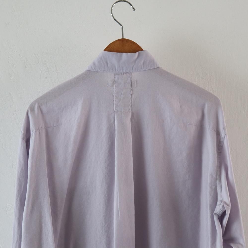 YOKE_MEN'S GARMENT DYED COTTON SILK TWILL SHIRT (2 COLORS YOKE_MEN'S GARMENT DYED COTTON SILK TWILL SHIRT (2 COLORS