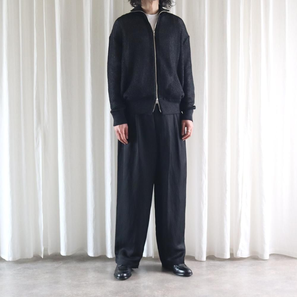 YOKE_MEN'S WASHI RAYON SHEER DRIVERS KNIT - DIMPLE